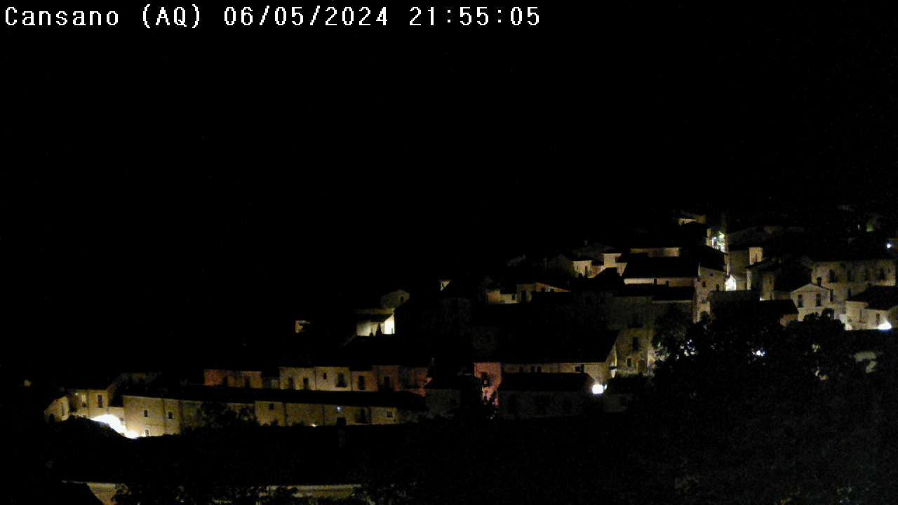 webcam sulla Majella dal comune di Cansano (AQ) 835 m.s.l.m. - Abruzzo Italy